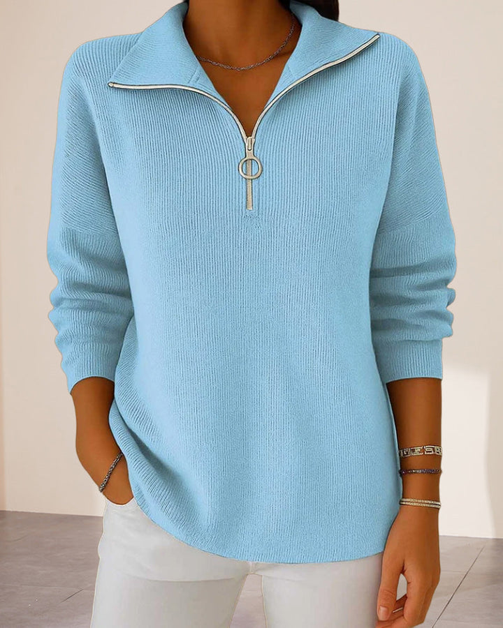 Drune | Pullover mit Halbem Reißverschluss