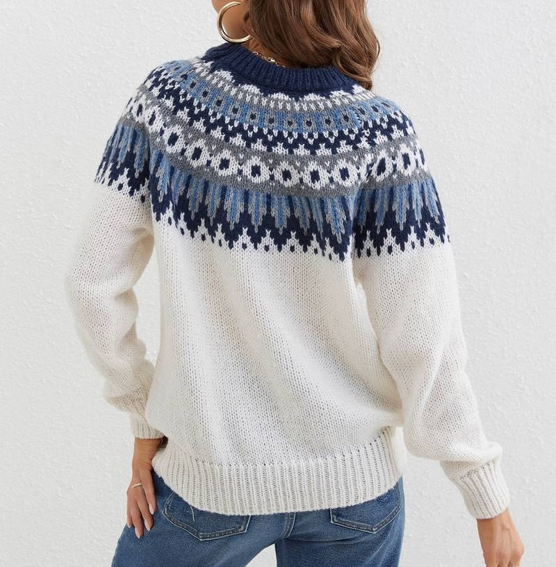 Drune | Stylischer ethnischer gemusterter Pullover