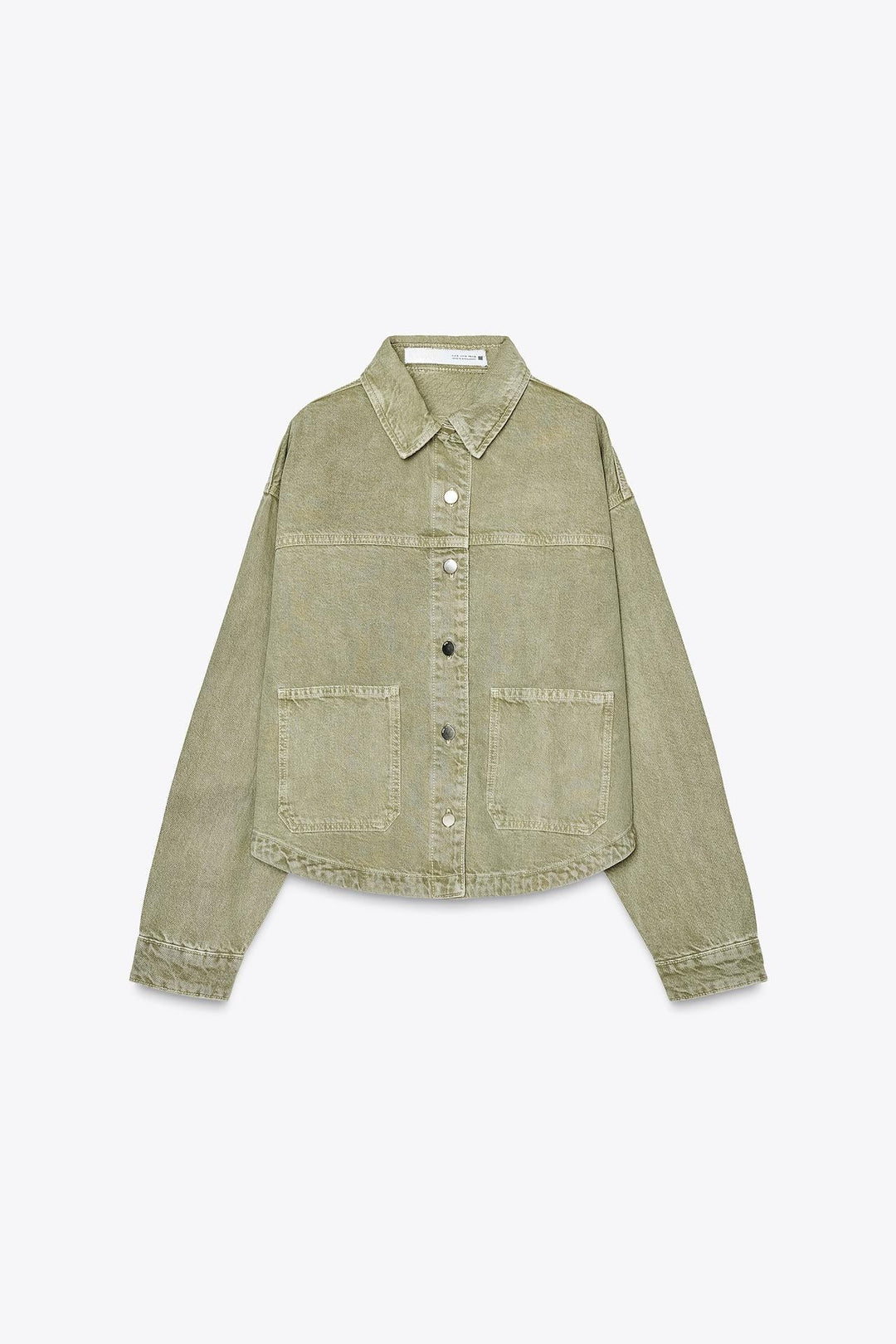 Drune | Klassische Khaki Denim-Jacke für Den Alltag