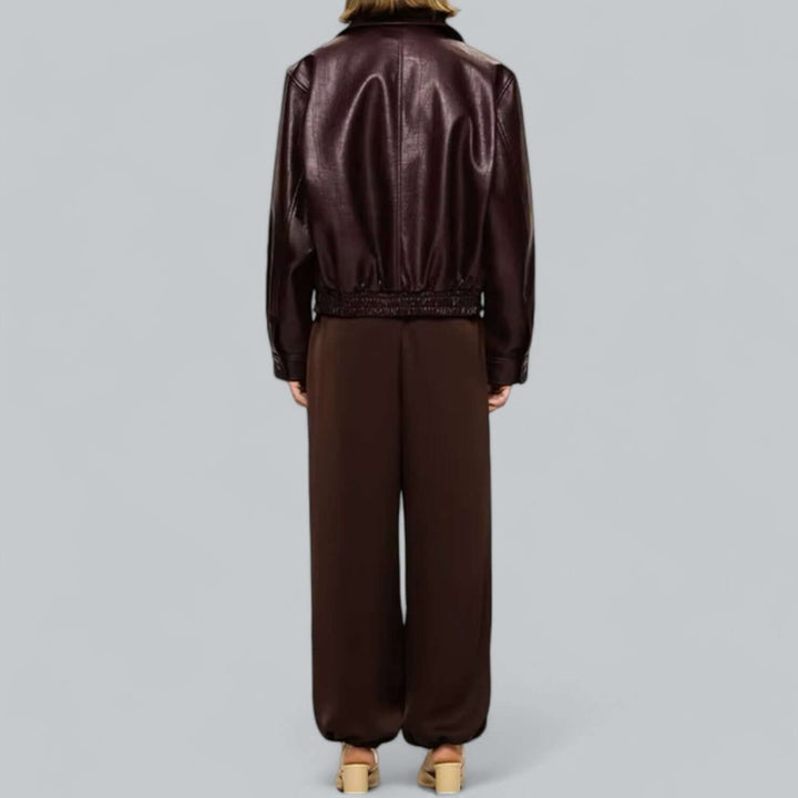 Drune | Unisex Vintage Stil Lederlook Jacke