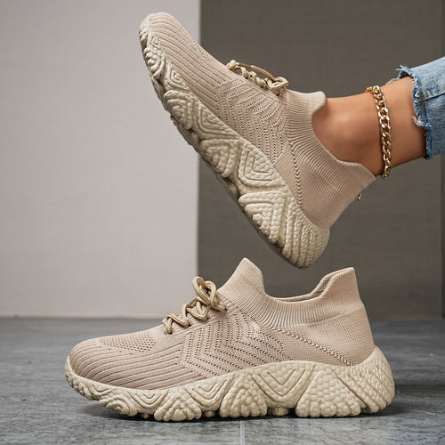 Drune | Atmungsaktive Niedrige Sneaker in Einfarbigem Farbton