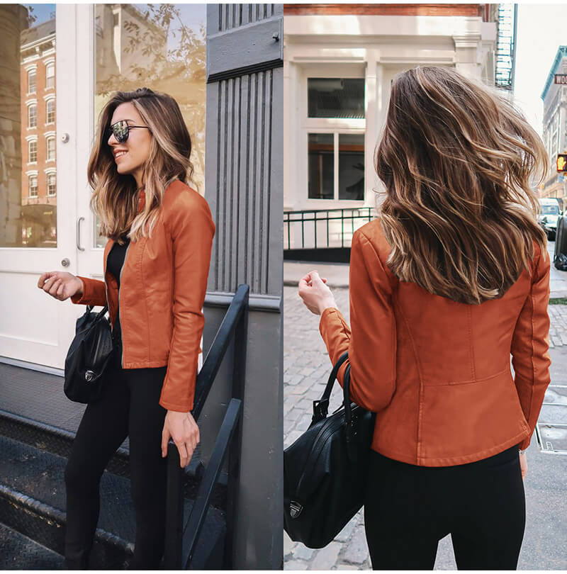 Drune | Elegante Italienische Lederbikerjacke