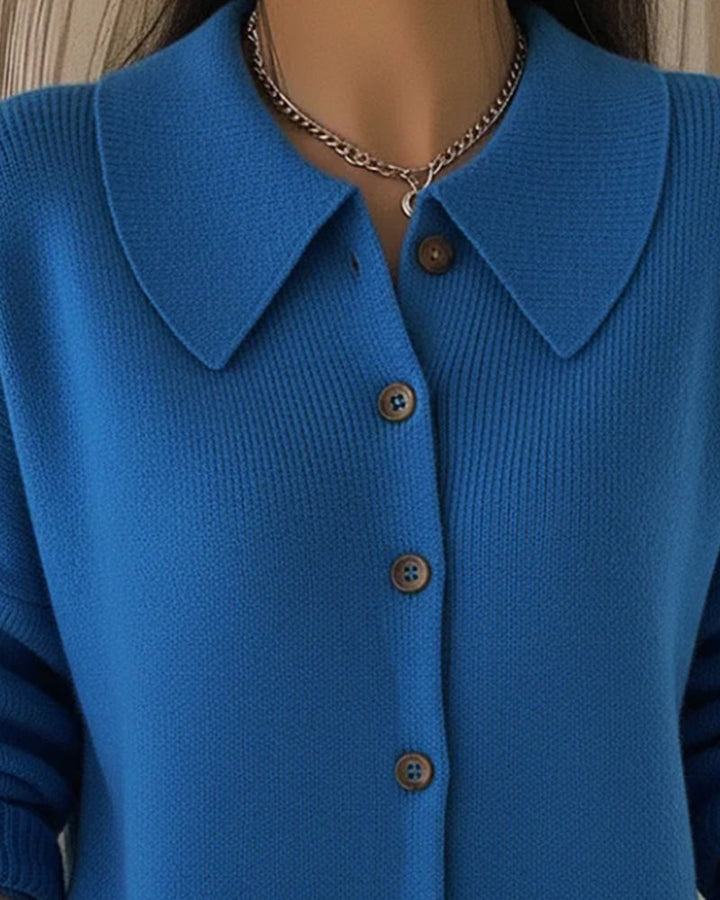 Drune | Pullover mit Knopfleiste Am Revers