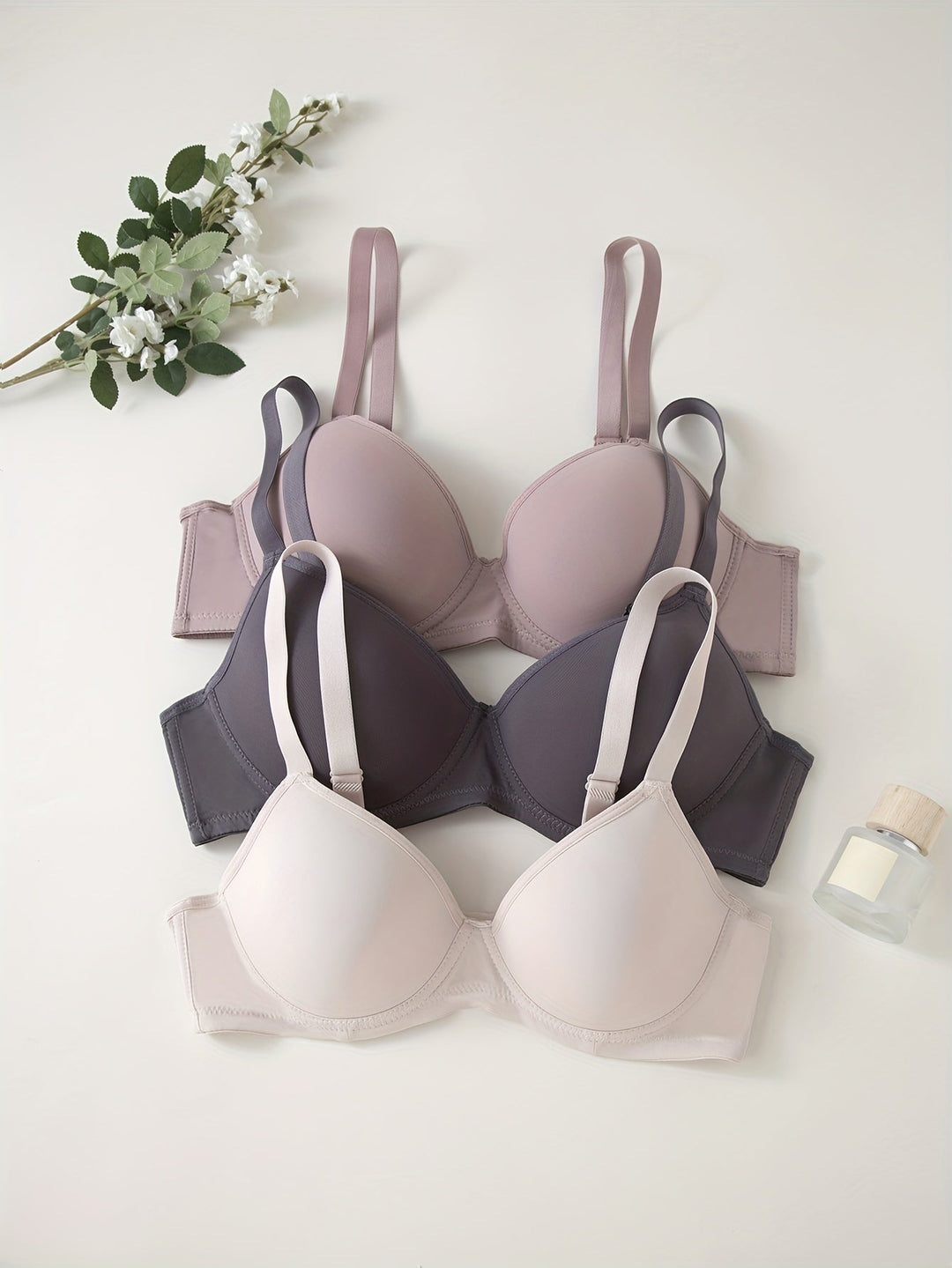 Drune | 3 Teilig Nahtlos Anti Ablehnung Push up Bh