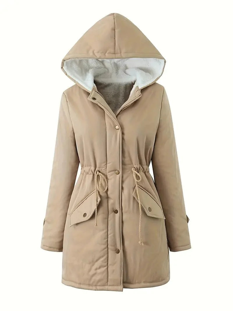 Drune | Fleece-Futter Parka - Warm & Leicht - Verstellbare Taille - Legere Winterbekleidung