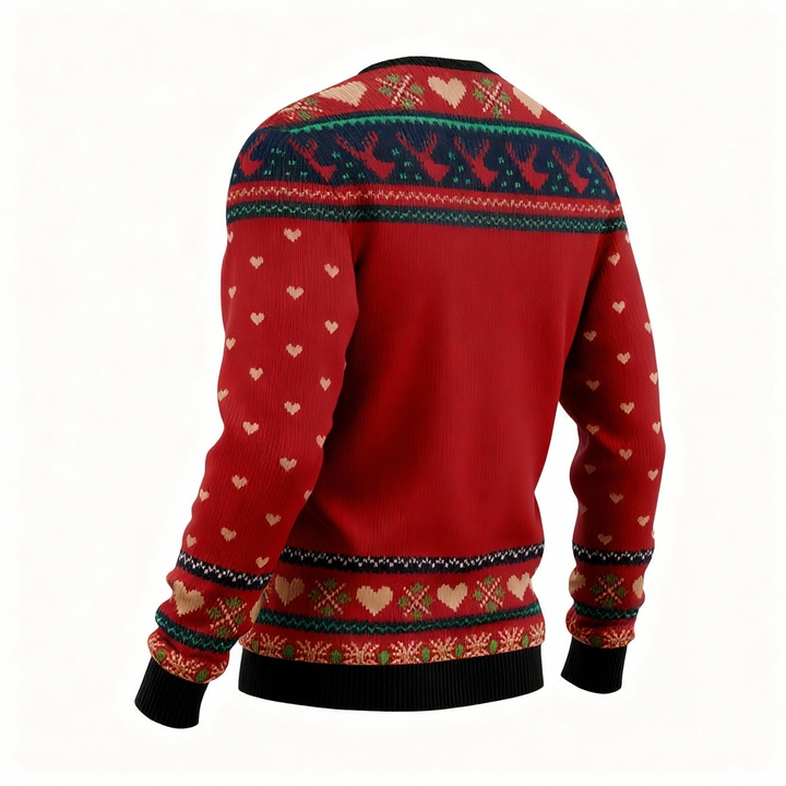 Drune | Lustiger Muster Druck - Ferien Ikonographie Ugly Sweater