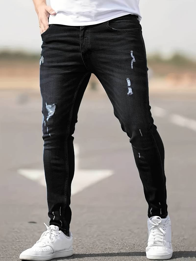 Drune | zerrissene jeans für männer