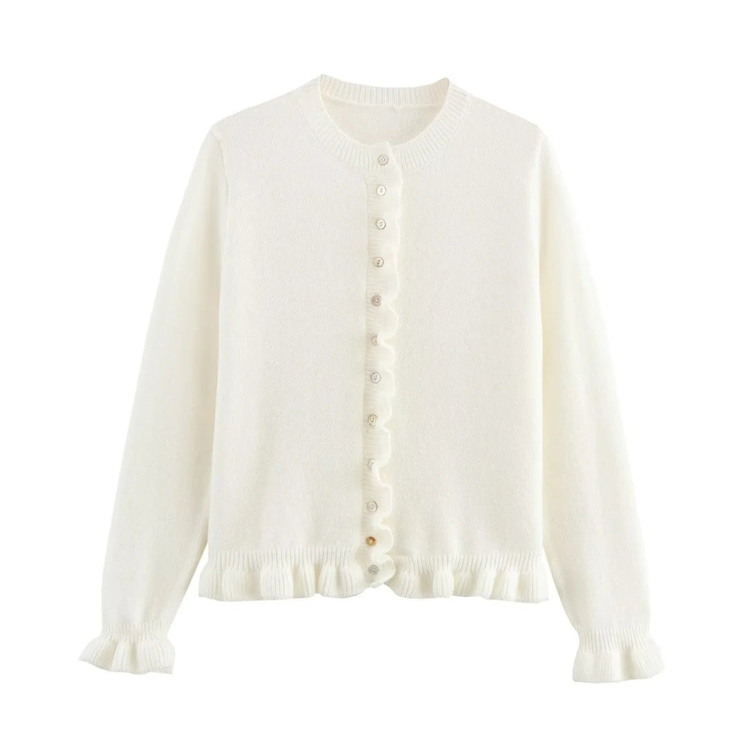 Drune | Damen-Cardigan mit Knöpfen, schickes Lagen-Oberteil