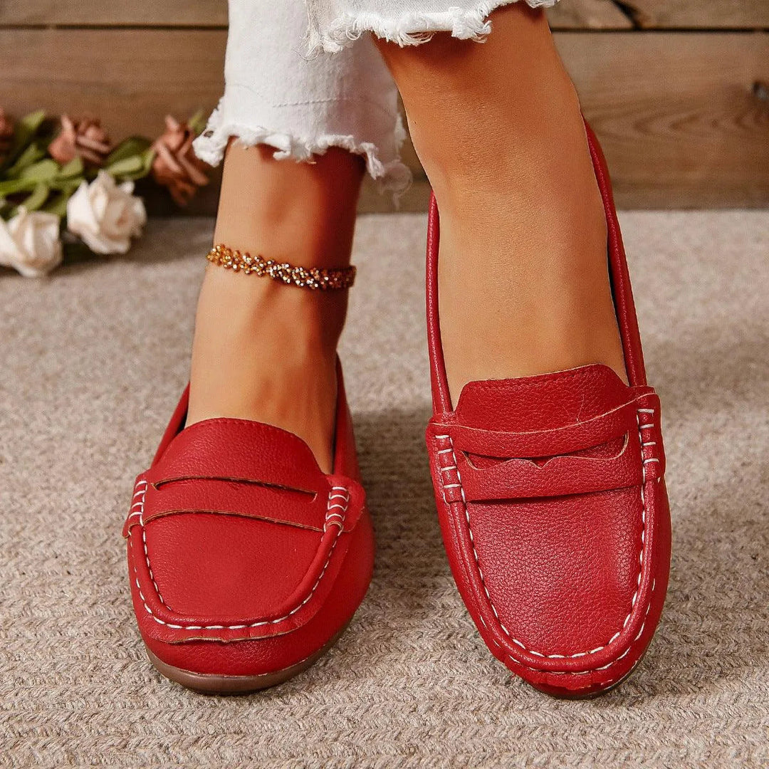 Drune | Gommino Flat Crossed Soft Sole Women