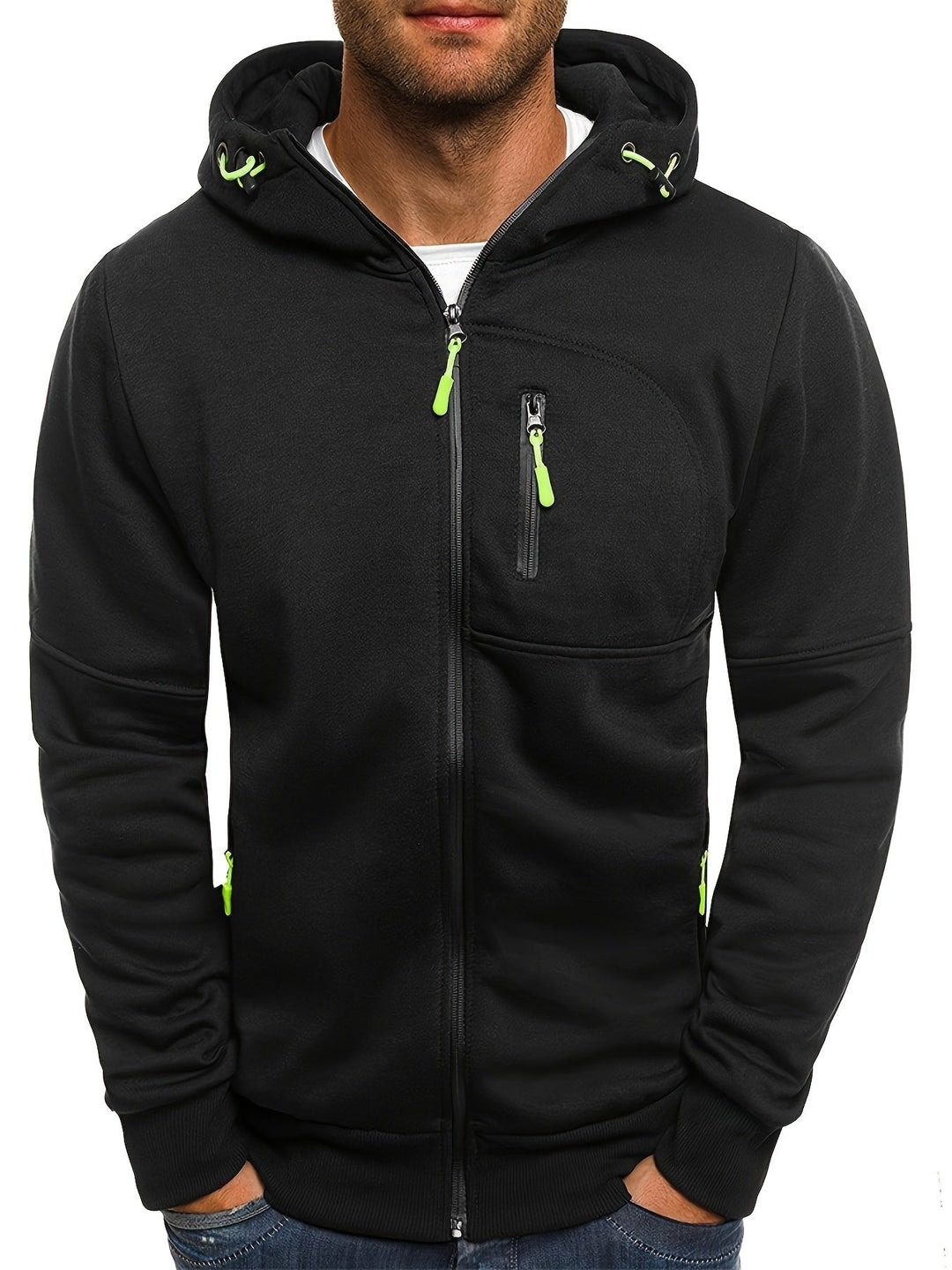 Drune | Sportliche Kapuzenjacke mit Reißverschluss Bequem und Atmungsaktiv Perfekt Für Outdoor-aktivitäten