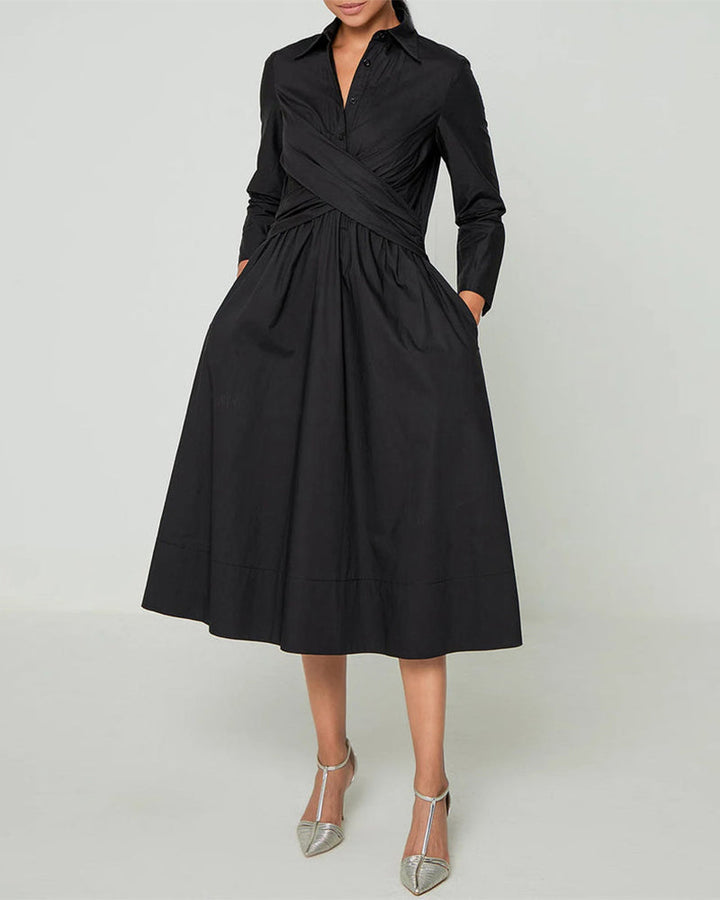 Drune | Kreuzträger Kleid mit Taschen