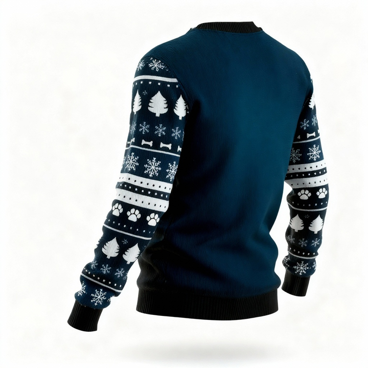 Drune | Gänseprint - Vintage-Weihnachtsikone hässlicher Pullover