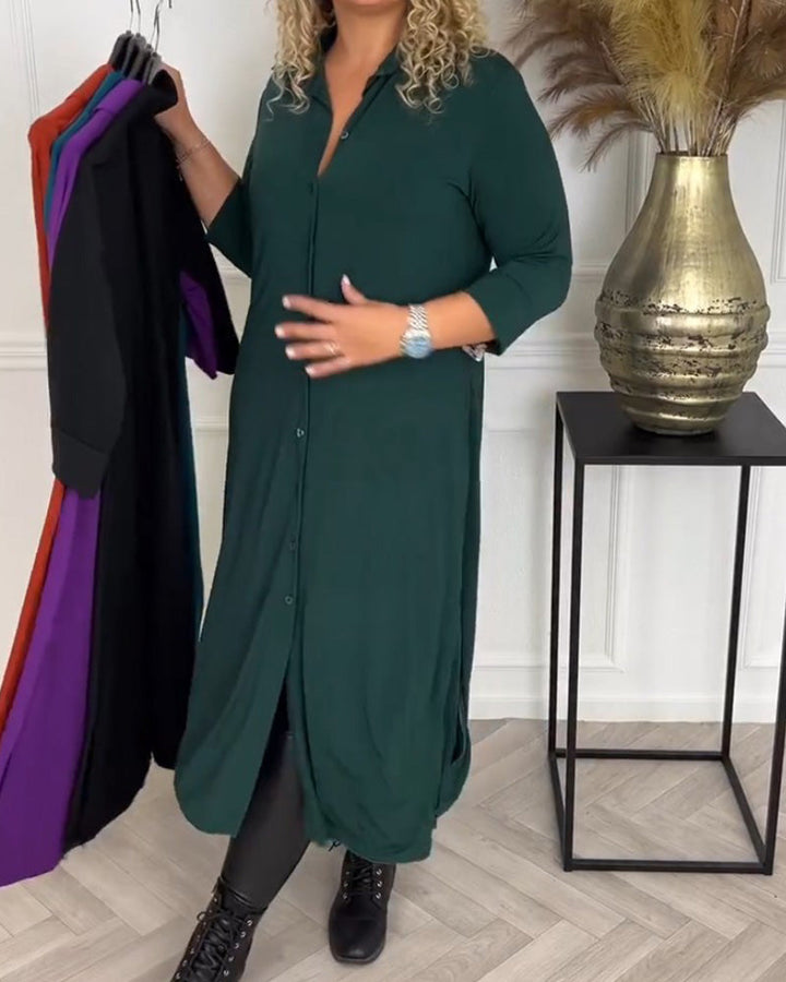 Drune | Hemdkleid mit Knöpfen