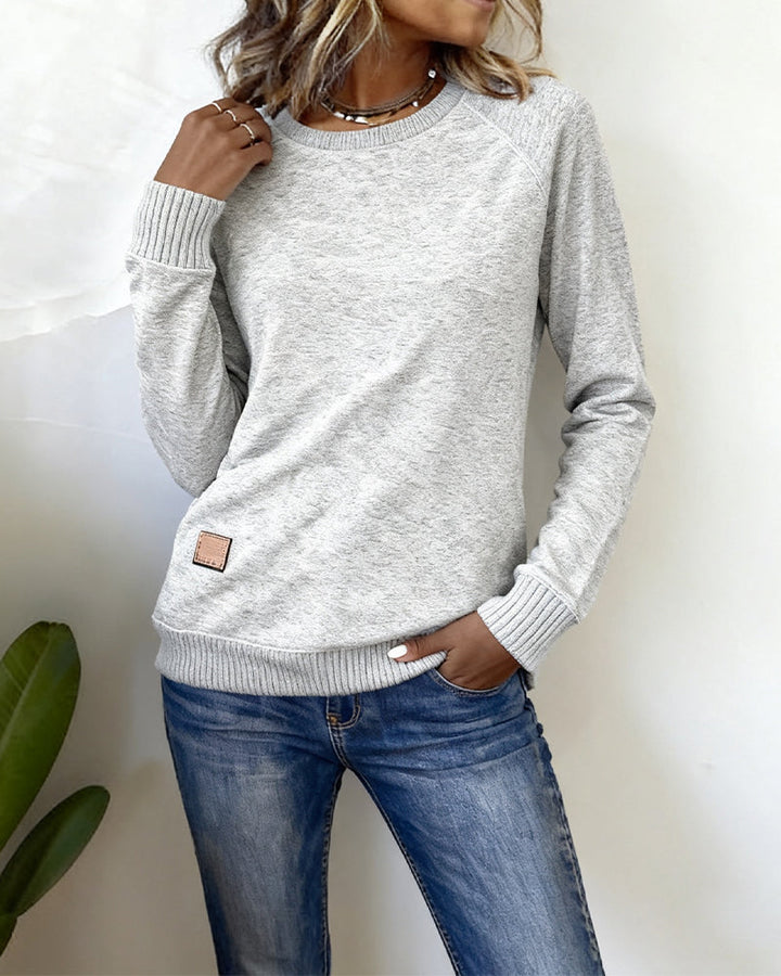 Drune | Lässig Sweatshirt mit Rundhalsausschnitt