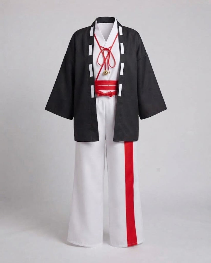 Damen traditionelles Cosplay-Kostüm mit weitem Kragen und ausgestellten Ärmeln Drune