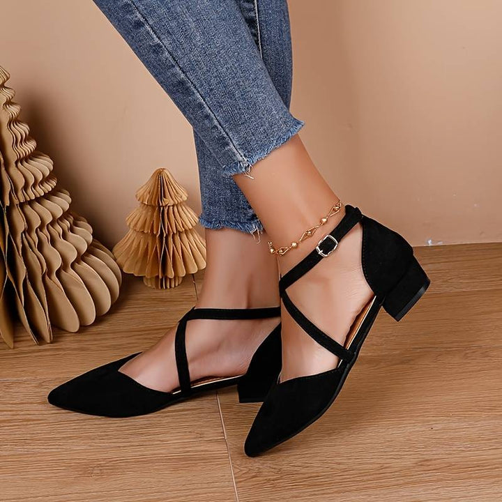 Drune | Damen Niedrige Absatz Sandalen Stilvoll