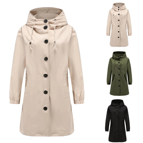 Drune | Modischer langer Trenchcoat Damen