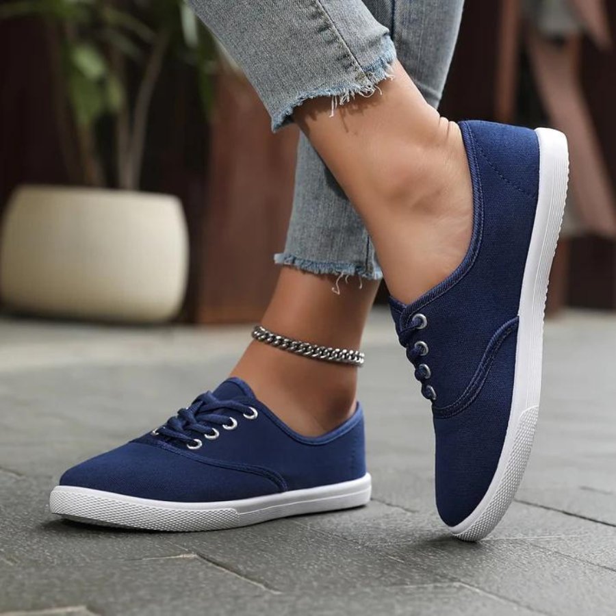 Leinenschuhe Weiß Klassisch Bequem