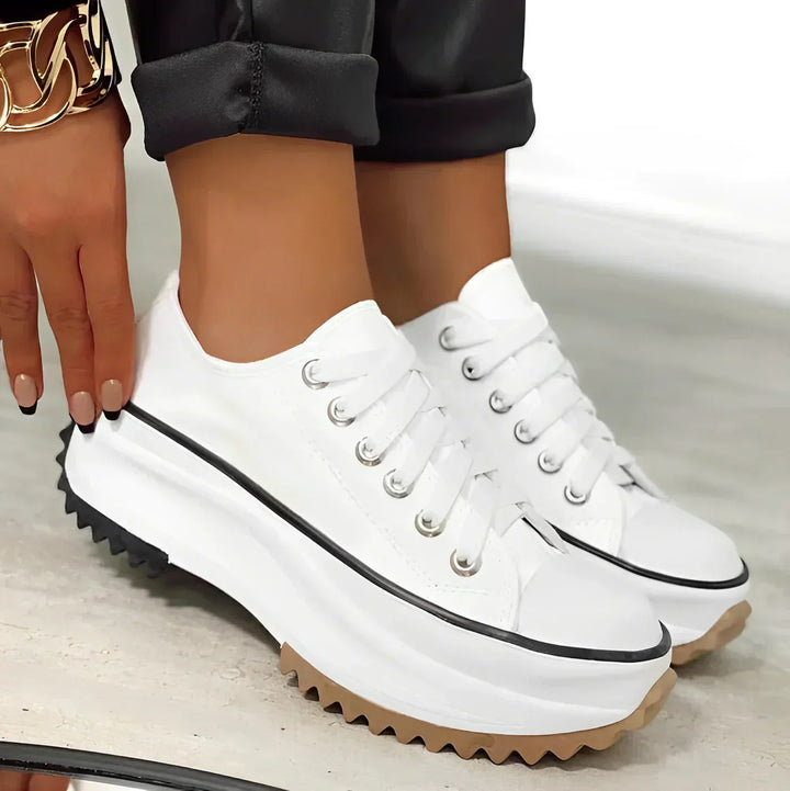 Bequeme Plateau-Sneaker für Frauen