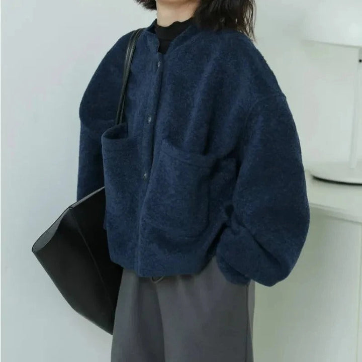 Drune | Flauschige Cardigan Jacke