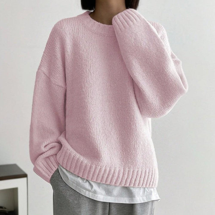 Drune | Chic Pink Einfarbige Bluse
