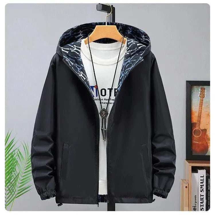 Drune | Umkehrbare Herrenjacke mit Camouflage-Druck