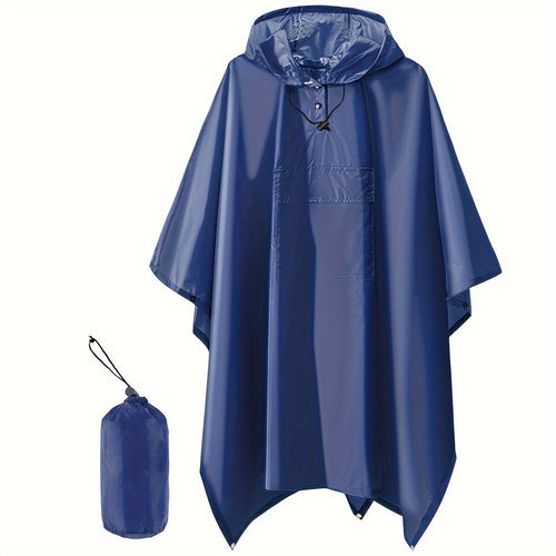 Drune | Wasserdichter Faltbarer Regenponcho Mit Kapuze
