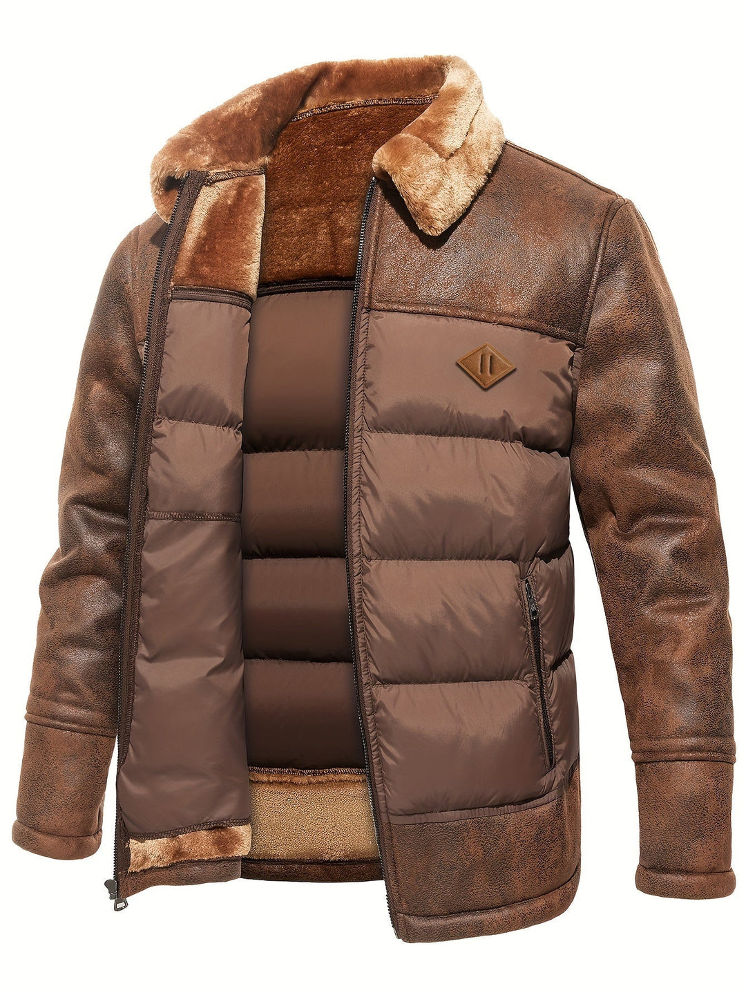 Drune | 2-in-1 Dicke Kapuzen Thermo Winter Jacke Für Herren - Perfekt für Outdoor-Aktivitäten