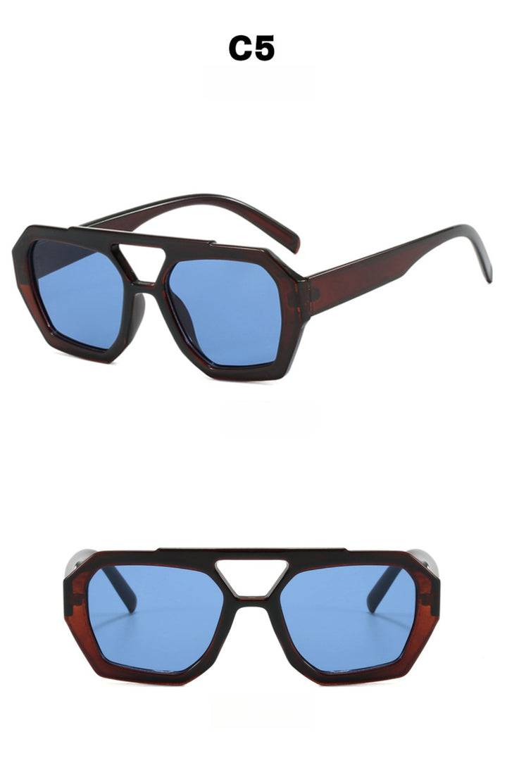 Drune | Unregelmäßige Doppelstrahl-Sonnenbrille