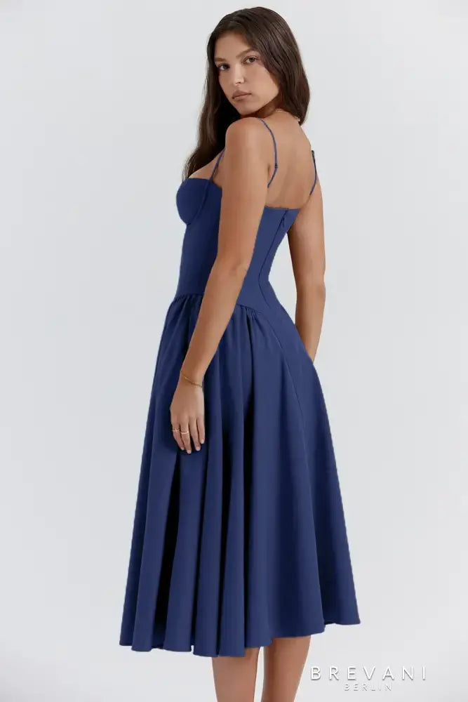 Midikleid in Korsettform