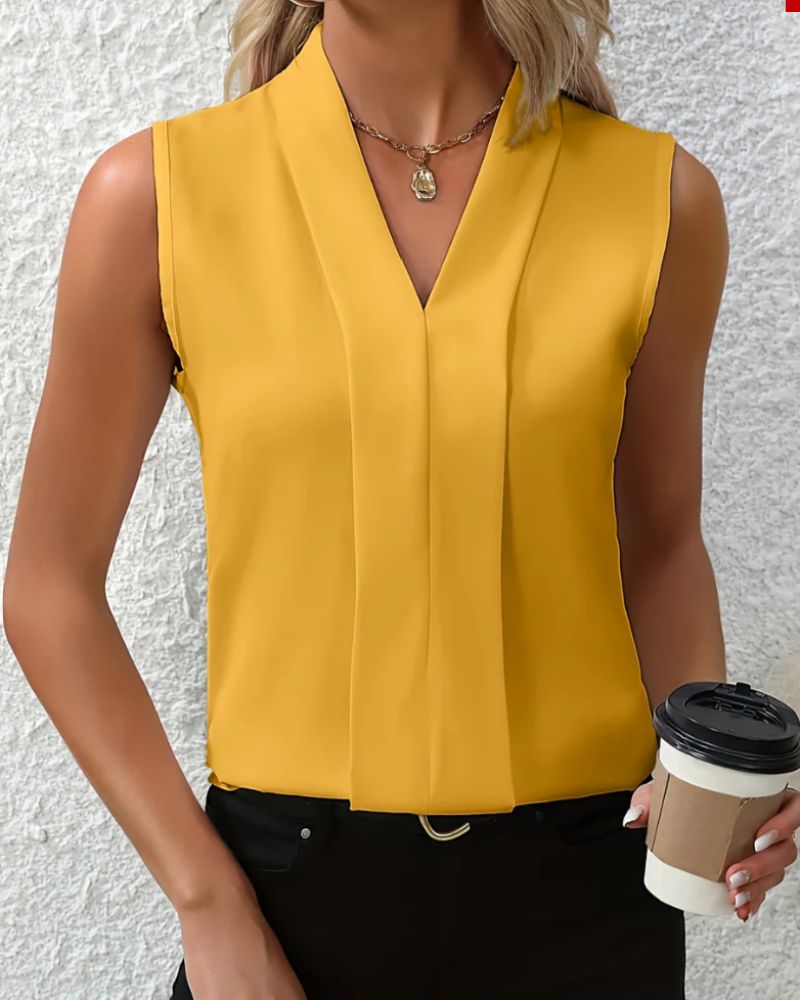 Drune | Ärmelloses Tank-Top mit V-Ausschnitt für den Sommer