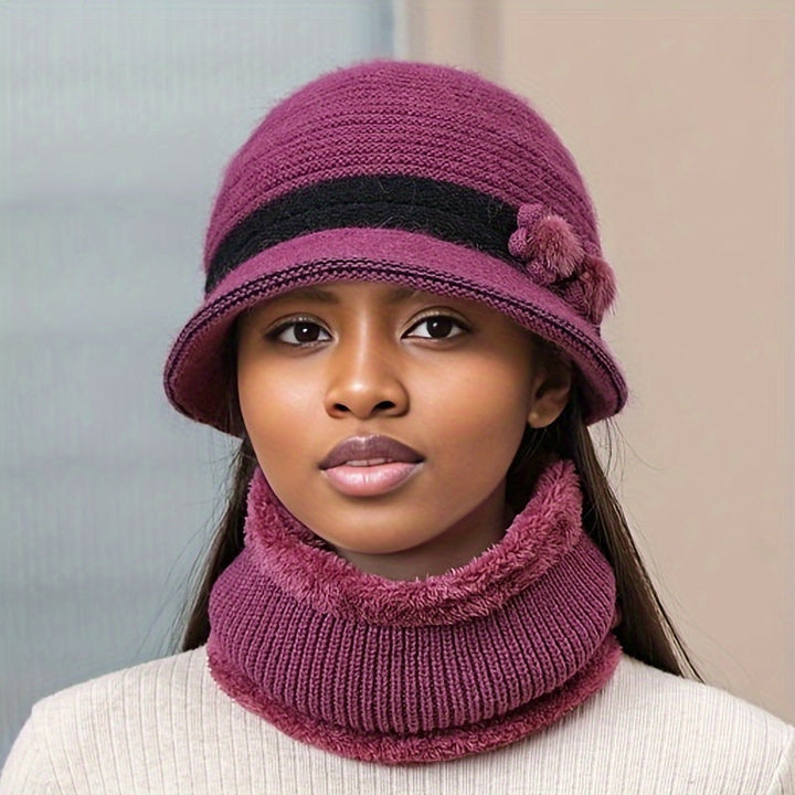 Drune | Schickes Winter Stilvolles Gestricktes Set für Frauen