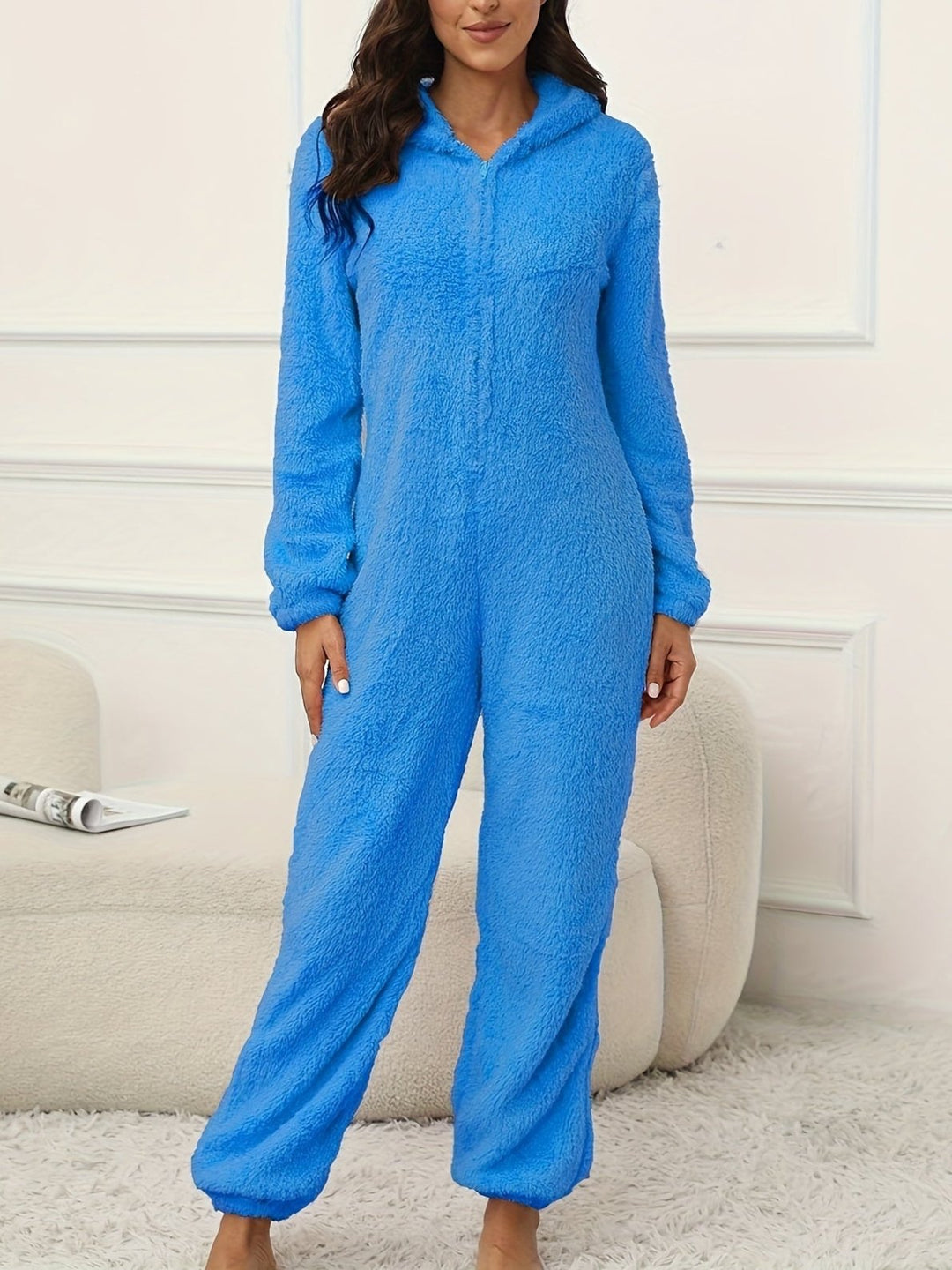 Drune | Kapuzen-Lounge-Jumpsuit Für Stilvollen Winterkomfort Für Frauen