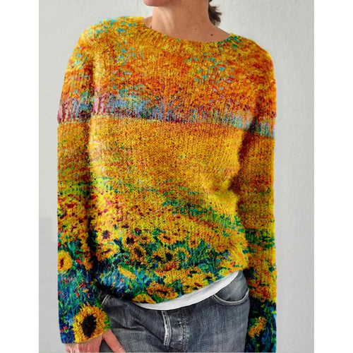 Drune | Bunter Pullover mit Blumendruck.