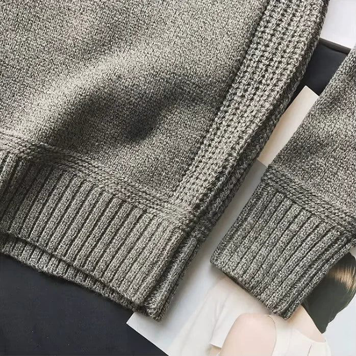 Drune | Vintage Ellenbogen-Patch Pullover