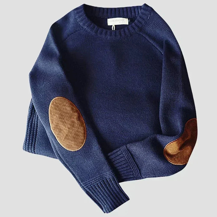 Drune | Vintage Ellenbogen-Patch Pullover