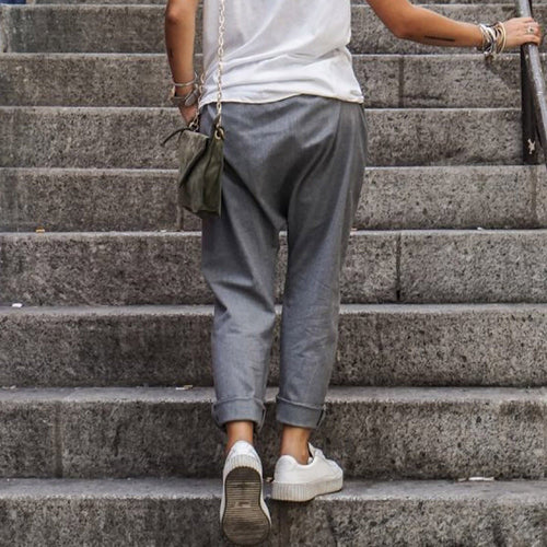 Drune | Lässige Leinenhose Look