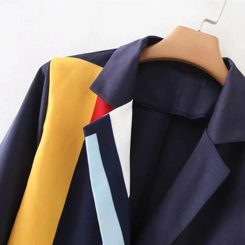 Drune | All Together Blazer Damen - Lässig - Patchwork