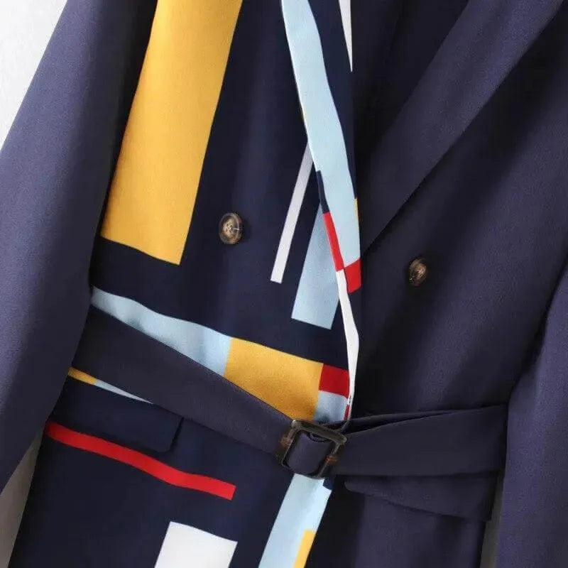 Drune | All Together Blazer Damen - Lässig - Patchwork