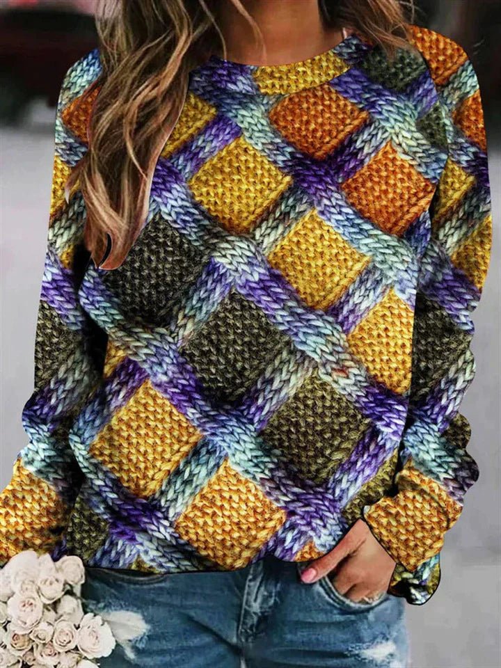 Drune | Bedruckter Wollpullover