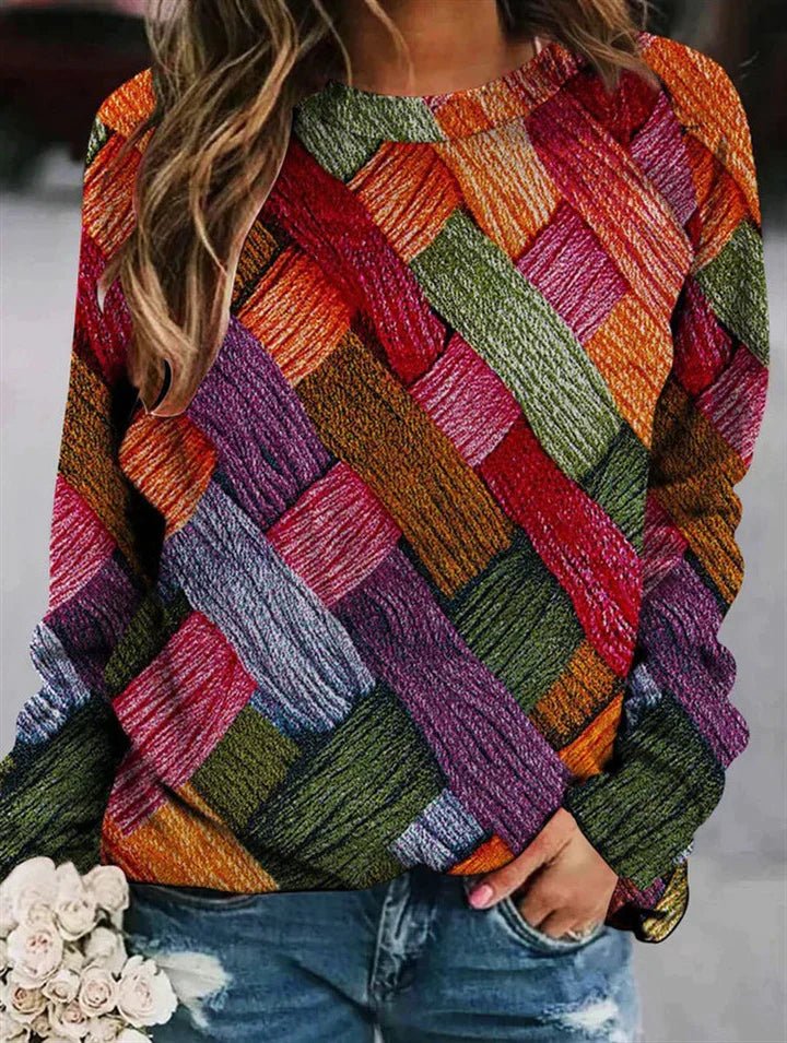 Drune | Bedruckter Wollpullover