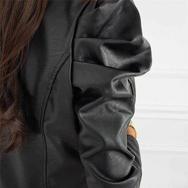 Drune | Trendige Damenjacke Aus Kunstleder