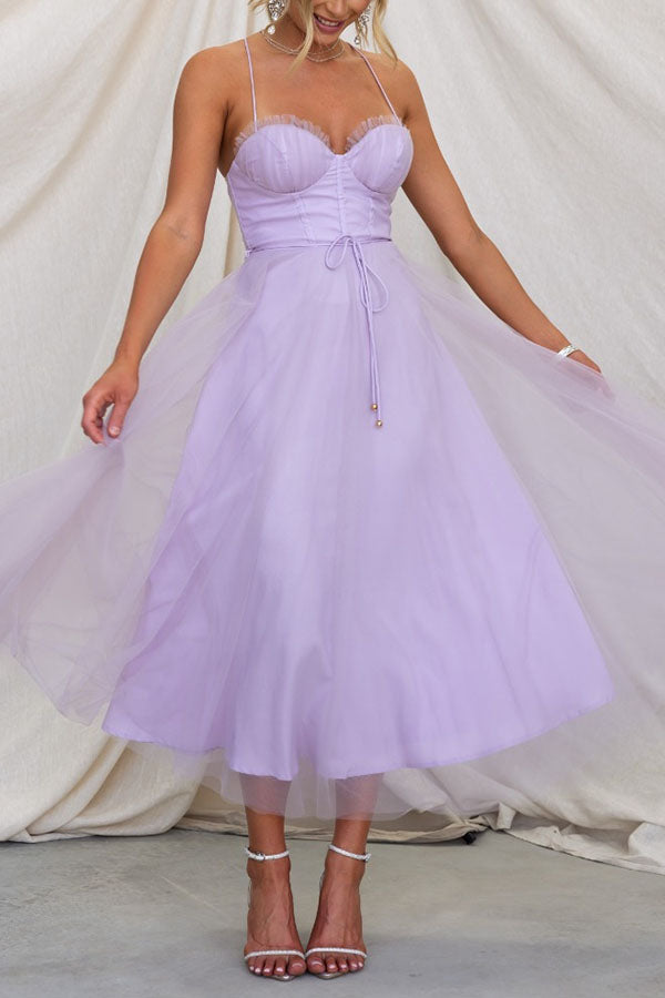 Drune - Modernes prinses chiffon Kleid