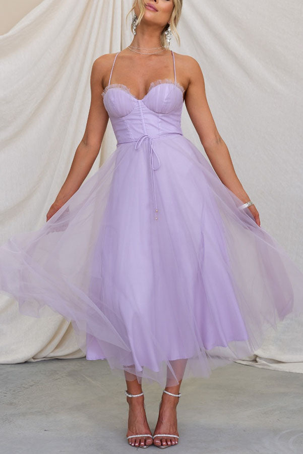 Drune - Modernes prinses chiffon Kleid