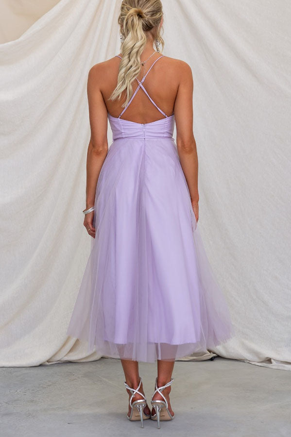 Drune - Modernes prinses chiffon Kleid