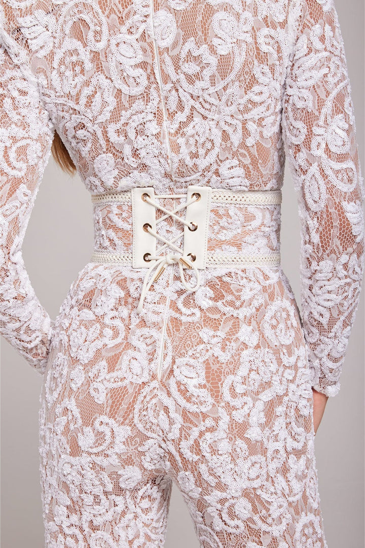 Drune | Spitzen-Eleganz Jumpsuit