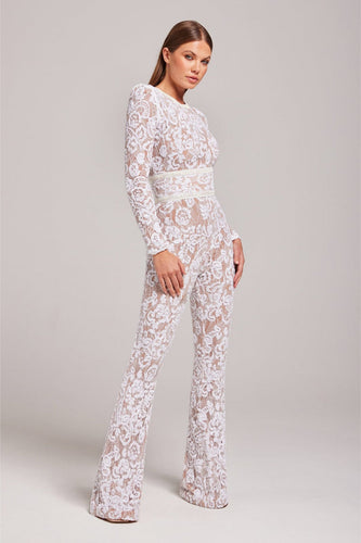 Drune | Spitzen-Eleganz Jumpsuit