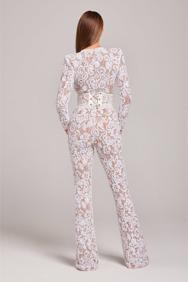 Drune | Spitzen-Eleganz Jumpsuit