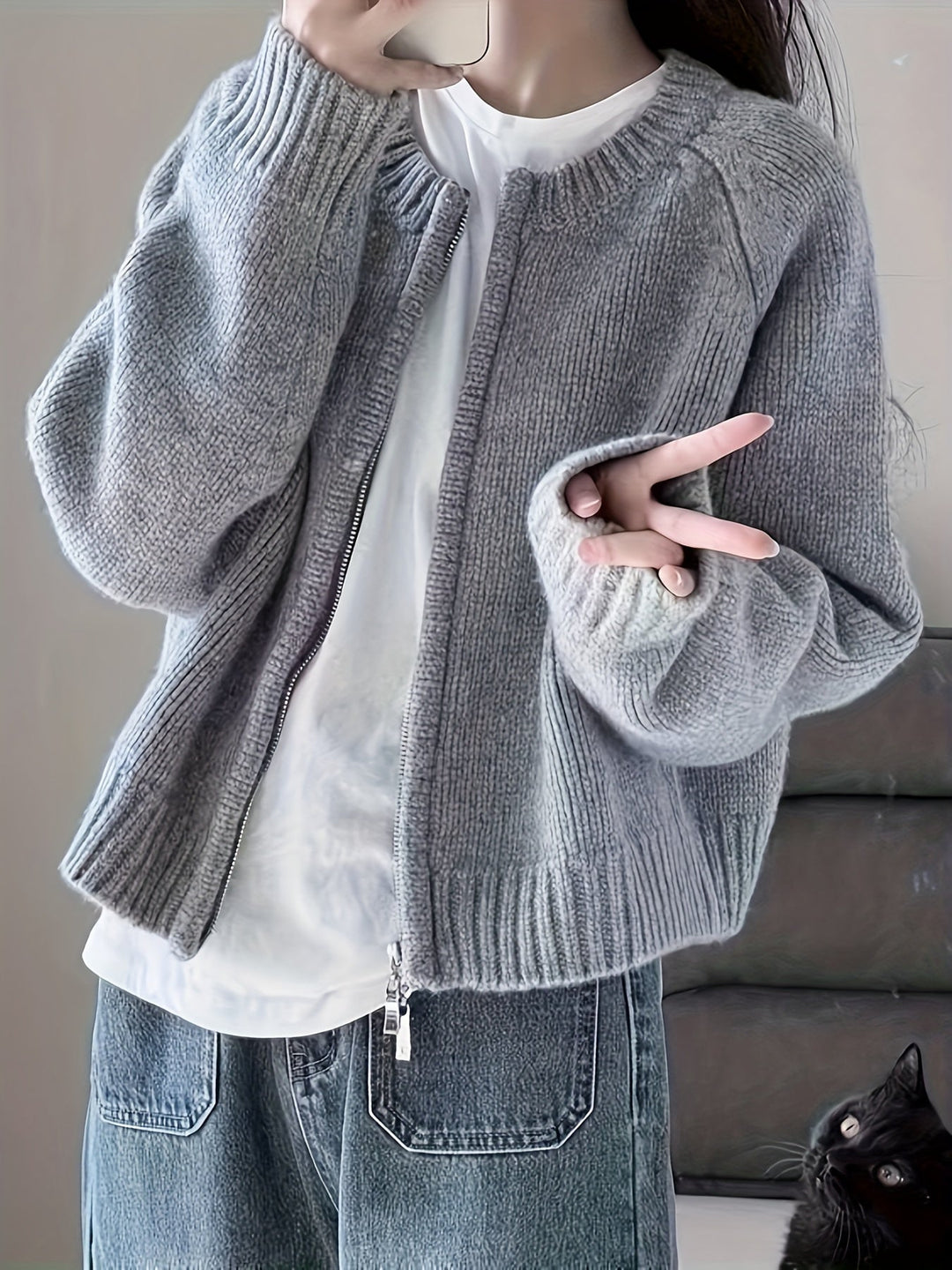Drune | Legere Damen-Strickjacke