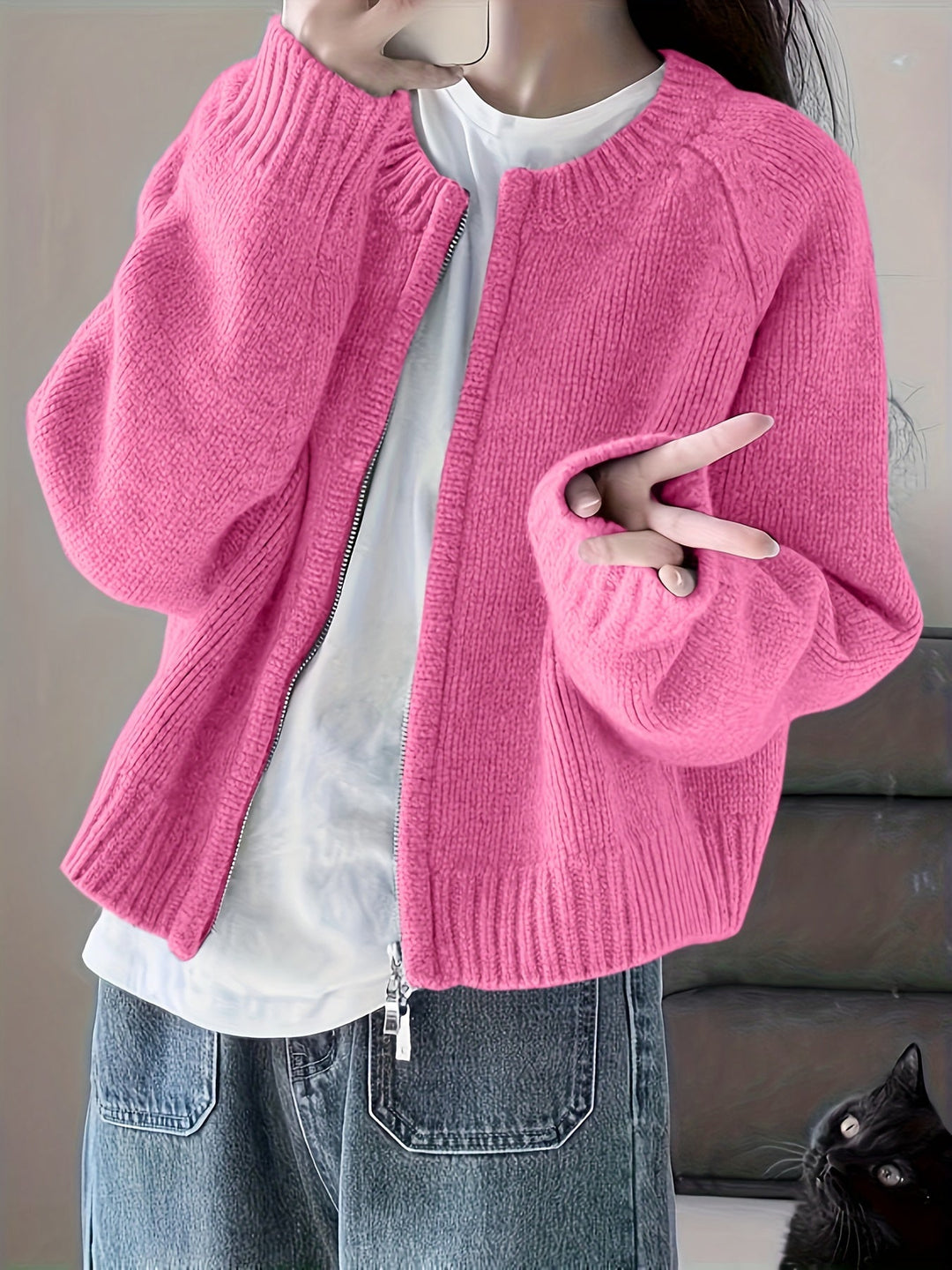 Drune | Legere Damen-Strickjacke